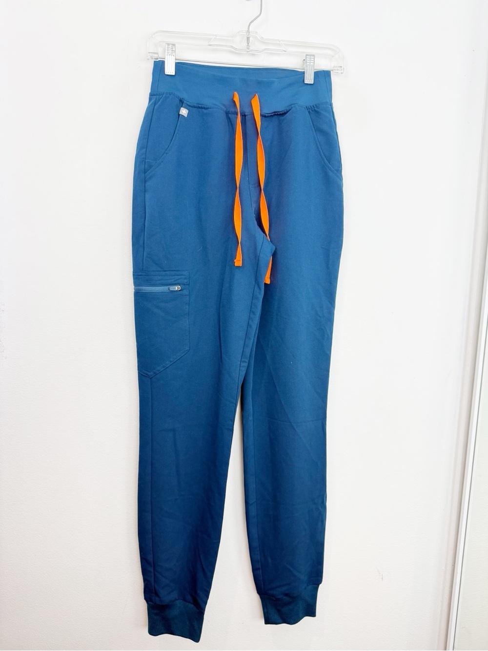FIGS Womens High Waist Zamora Scrub Joggers Teal Size XS Tall